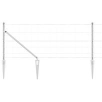vidaXL Suvirintas vielinis tvoras su smailiais galais 25 x 0,8 m