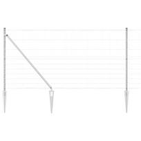 vidaXL Suvirintas vielinis tvoras su smailiais galais 25 x 1,2 m