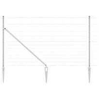 vidaXL Suvirintas vielinis tvoras su smailiais galais 25 x 1,4 m