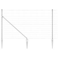vidaXL Suvirintas vielinis tvoras su smailiais galais 25 x 1,4 m