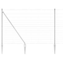 vidaXL Suvirintas vielinis tvoras su smailiais galais 25 x 1,6 m