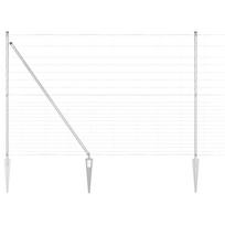 vidaXL Suvirintas vielinis tvoras su smailiais galais 25 x 1,6 m