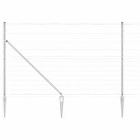 vidaXL Suvirintas vielinis tvoras su smailiais galais 50 x 1,5 m