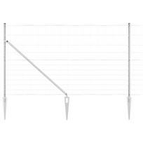 vidaXL Suvirintas vielinis tvoras su smailiais galais 50 x 1,4 m