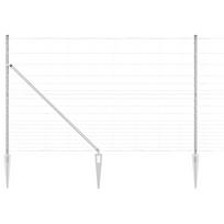 vidaXL Suvirintas vielinis tvoras su smailiais galais 50 x 1,5 m