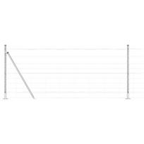 vidaXL Suvirinta vielos tvora su betono baze 50 x 1 m