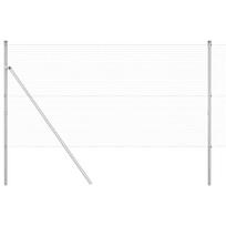 vidaXL Suvirintas vielos tvora žemės tvirtinimas 25 x 1,2 m Sidabrinė