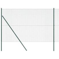 vidaXL Suvirintas vielos tvora žemės tvirtinimas 10 x 1,6 m Žalia