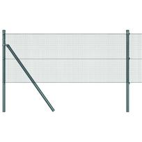 vidaXL Suvirintas vielos tvora žemės tvirtinimas 25 x 0,4 m Žalia