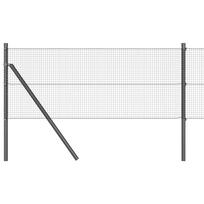 vidaXL Suvirintas vielos tvora žemės tvirtinimas 25 x 0,4 m Pilka