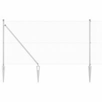 vidaXL Suvirintas vielinis tvoras su smailiais galais 10 x 0,8 m