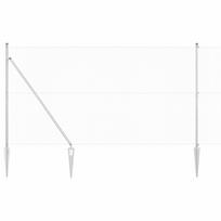 vidaXL Suvirintas vielinis tvoras su smailiais galais 10 x 1,5 m