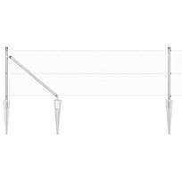vidaXL Suvirintas vielinis tvoras su smailiais galais 25 x 0,8 m