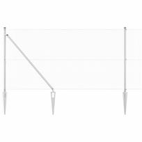vidaXL Suvirintas vielinis tvoras su smailiais galais 25 x 1,4 m