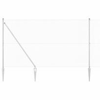 vidaXL Suvirintas vielinis tvoras su smailiais galais 25 x 1,5 m