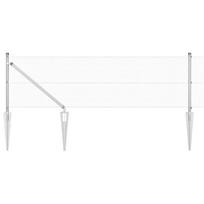 vidaXL Suvirintas vielinis tvoras su smailiais galais 50 x 0,5 m