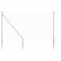 vidaXL Suvirintas vielinis tvoras su smailiais galais 50 x 1 m