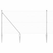 vidaXL Suvirintas vielinis tvoras su smailiais galais 50 x 1,4 m