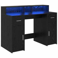 vidaXL Stalas Black Oak 120 x 55 x 91 cm Apdirbta mediena