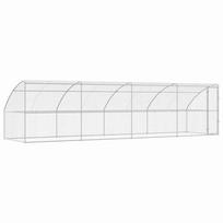 vidaXL Šunų narvas 4 vnt. Sidabrinė 8 x 2 x 2 m Galvanizuotas plienas