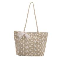 Lace straw bag women's fashion simple casual versatile woven shoulder underarm bag small fresh girl handbag balta
