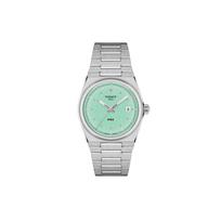 TISSOT PRX Quartz Movement 100m Water Resistance Men's Watches Watch 35mm Green Dial Stainless Steel Watchband T137.210.11.091.00 Green Dial white