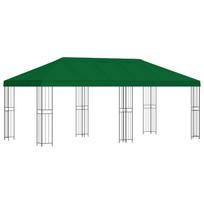 vidaXL Sodo Paviljonas 6 x 3 m Žalia Poliesteris ir plienas 190 gsm