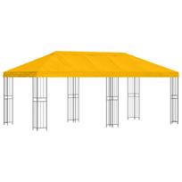 vidaXL Sodo Paviljonas 6 x 3 m Geltona Poliesteris ir plienas 190 gsm