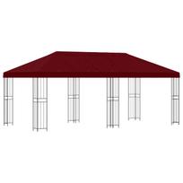 vidaXL Sodo Paviljonas 6 x 3 m Vyšninė Poliesteris ir plienas 190 gsm