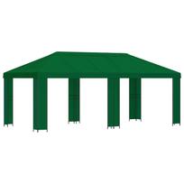 vidaXL Sodo Paviljonas 6 x 3 m Žalia Poliesteris ir plienas 190 gsm