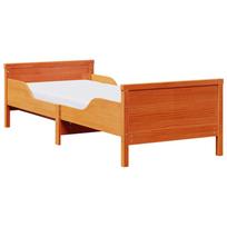 vidaXL Lovos rėmas su išplečiamu čiužiniu Ruda 80 x 200 cm