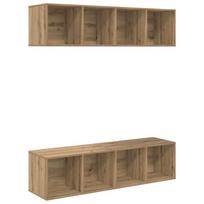 vidaXL TV spintelių komplektas 2 vnt. 37 x 37 x 142,5 cm