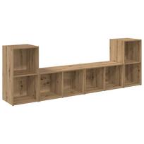 vidaXL TV spintelių komplektas 4 vnt. 37 x 37 x 72 cm