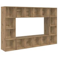 vidaXL TV spintelių komplektas 4 vnt. 37 x 37 x 142,5 cm Ruda
