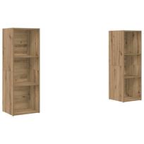 vidaXL TV spintelių komplektas 2 vnt. 107 x 35 x 37 cm