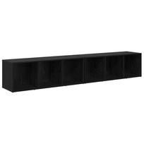 vidaXL TV spintelių komplektas 2 vnt. 37 x 35 x 107cm Juodas ąžuolas