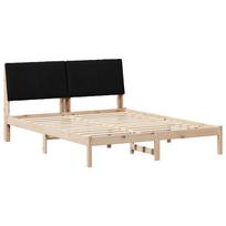 vidaXL Lovos rėmas Ruda 160 x 200 cm Kietos pušies mediena