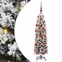 vidaXL Dirbtinė Kalėdų eglutė Žalia 150 cm PVC, plienas ir plastikas