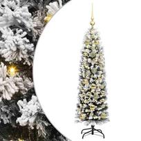 vidaXL Dirbtinė Kalėdų eglutė Žalia 150 cm PVC, plienas ir plastikas