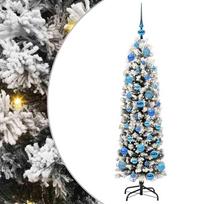 vidaXL Dirbtinė Kalėdų eglutė Žalia 150 cm PVC, plienas ir plastikas