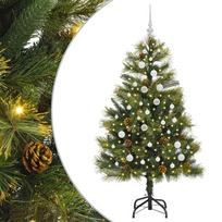 vidaXL Dirbtinis sulankstomas kalėdų medis su kankorėžiais 150 cm