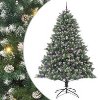 vidaXL Dirbtinė Kalėdų eglutė Žalia 240 cm PVC, plastikas ir plienas