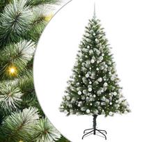 vidaXL Dirbtinis sulankstomas Kalėdų medis su pūkuotu sniegu 300 LED