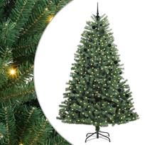 vidaXL Dirbtinė Sulankstoma Kalėdų Eglutė Žalia 240 cm PVC ir metalas
