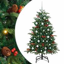 vidaXL Dirbtinė Kalėdų eglutė Žalia 150 cm PVC ir Metalas ir Plastikas