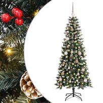 vidaXL Dirbtinė Kalėdų eglutė Žalia 150 cm PVC, plastikas ir plienas