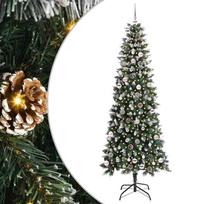 vidaXL Dirbtinė Kalėdų eglutė Žalia 240 cm PVC, plastikas ir plienas