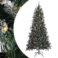 vidaXL Dirbtinė Kalėdų eglutė Žalia 240 cm PVC, plastikas ir plienas