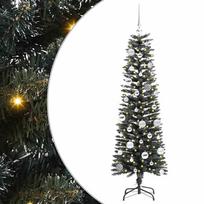 vidaXL Dirbtinė Kalėdų eglutė Žalia 150 cm PVC, plastikas ir plienas