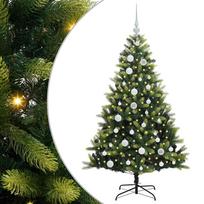 vidaXL Dirbtinė sulankstoma Kalėdų eglutė su 150 LED lemputių Žalia